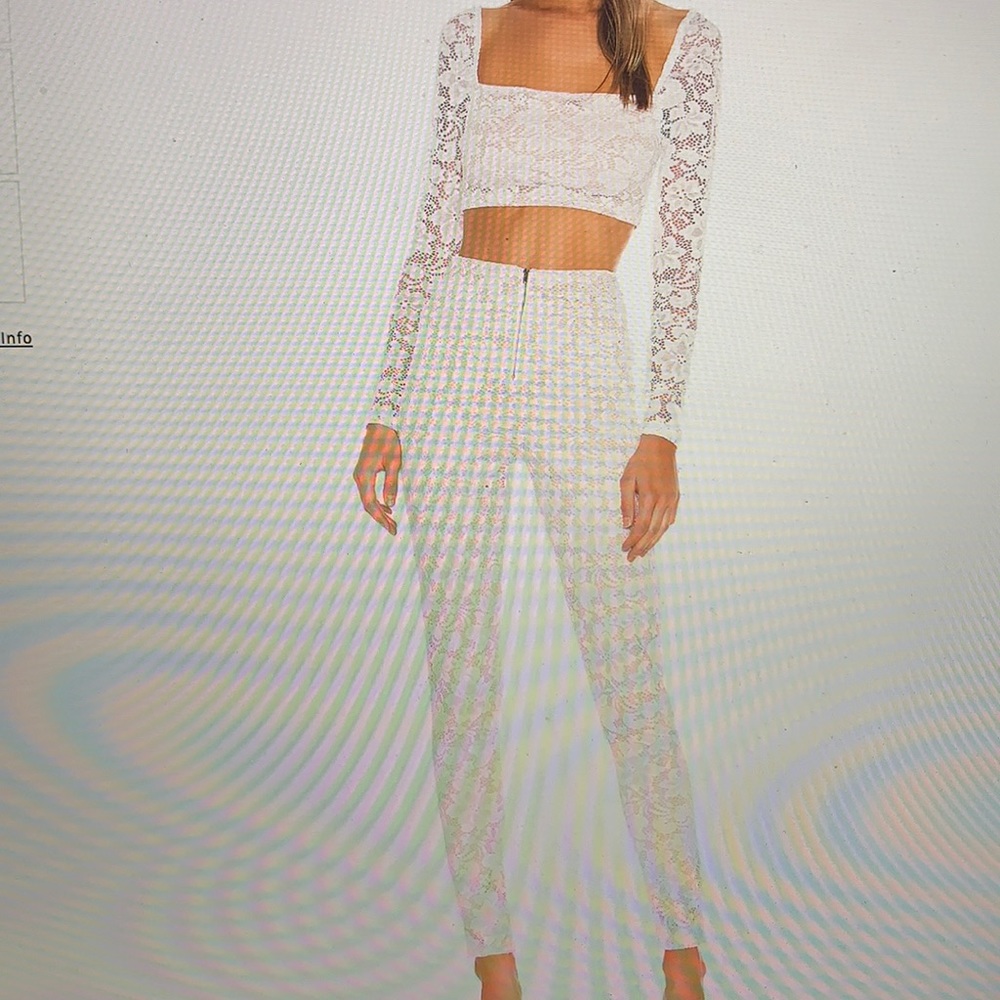 Superdown two piece lace set